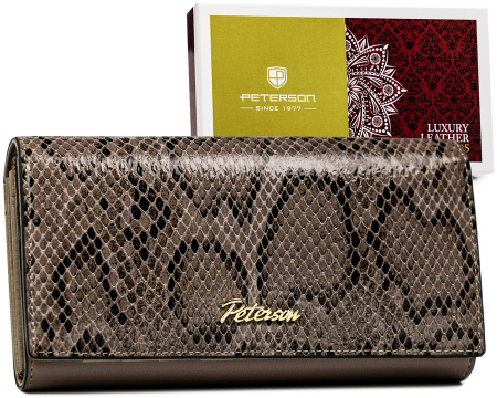 Oferte Speciale - Portofel dama din piele naturala Peterson PTN SM-411-0711 GRE