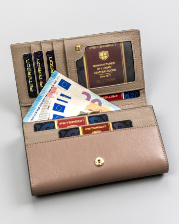 Portofel dama din piele naturala Peterson PTN SM-466-0636 GRE [5]