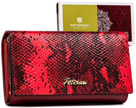 Portofele Dama - Portofel dama din piele naturala Peterson PTR-PTN SM-466-0629 R