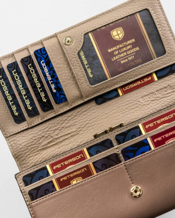 Portofel dama din piele naturala Peterson PTN SM-467-0599 GRE [7]