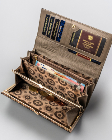 Portofel dama din piele naturala Peterson PTN SM-467-0599 GRE [6]