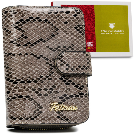 Portofele Dama - Portofel dama din piele naturala Peterson PTR-PTN SM-602-0674 GRE