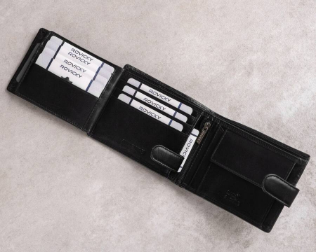 Portofel barbati din piele naturala Rovicky PC-103L-BAR BL RFID [5]