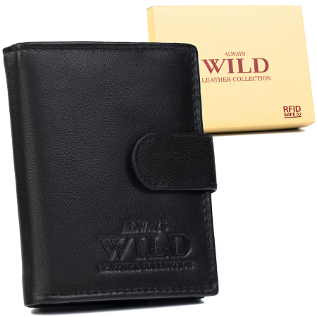  Portfele i spinki na banknoty - Portofel barbati din piele naturala Always Wild PTR-N0036L-P-SCR-7803 BL