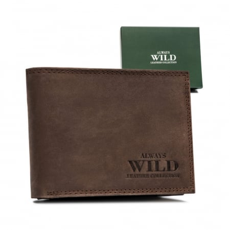 Portofele Barbati - Portofel barbati din piele naturala Always Wild PTR-N304-MWH-4172 BRO