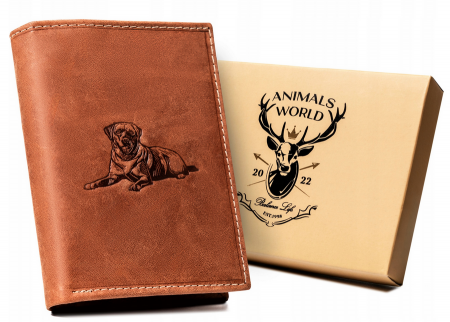  Portfele i spinki na banknoty - Portofel barbati din piele naturala Always Wild PTR-N4-CHM-DOG-1-7506 CO