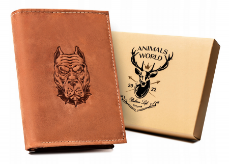 Portfele i spinki na banknoty - Portofel barbati din piele naturala Always Wild PTR-N4-CHM-DOG-2-7513 CO