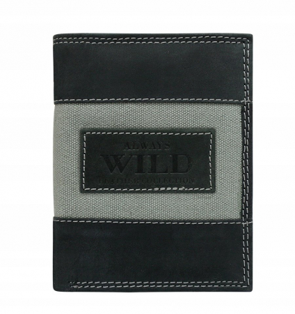  Portfele i spinki na banknoty - Portofel barbati din piele naturala Always Wild PTR-N4-JEANS
