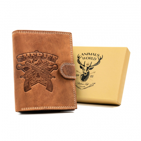 Portofele Barbati - Portofel barbati din piele naturala Always Wild PTR-N4L-CHM-SHE-1751 CO