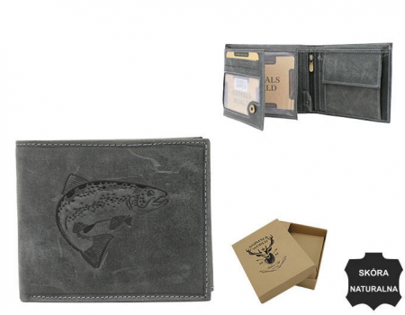 Portofel barbati din piele naturala Always Wild N992-CHM-FISH BL [12]