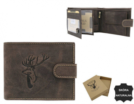 Portofel barbati din piele naturala Always Wild PTR-N992L-CHM-DEER BR [14]