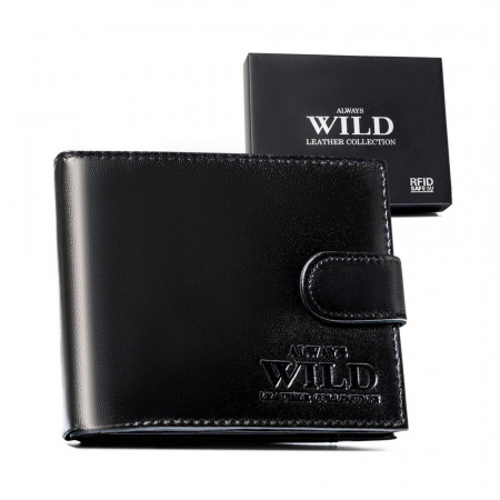  Portfele i spinki na banknoty - Portofel barbati din piele naturala Always Wild PTR-N992L-P-GCL-7639 BL
