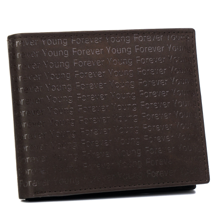  Portfele i spinki na banknoty - Portofel barbati din piele naturala Forever Young PTR-701-SPG