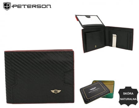 Portofel barbati din piele naturala Peterson cu clips pentru bani , PTR-PTN N78-CA-5105 [10]