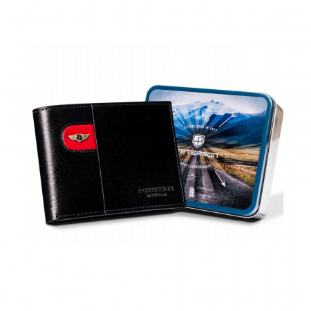 Portofele Barbati - Portofel barbati din piele naturala Peterson PTR-PTN 22304-VT-E BL-RE