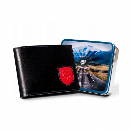 Portofele Barbati - Portofel barbati din piele naturala Peterson PTR-PTN 22305-VT-T BL-RE