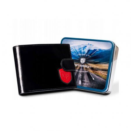 Portofele Barbati - Portofel barbati din piele naturala Peterson PTR-PTN 22305L-VT-T BL-R