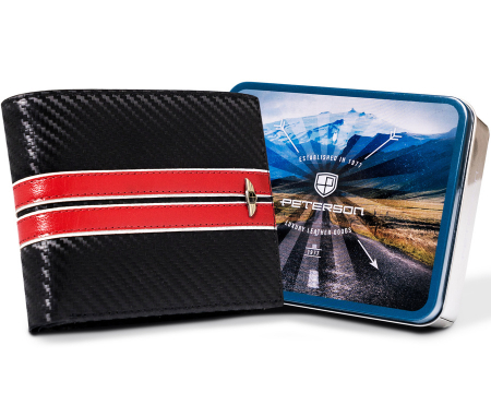 Import - Portofel barbati din piele naturala Peterson PTR-PTN 304 MOTO1