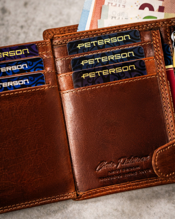 Portofel barbati din piele naturala Peterson PTR-PTN N4-EBS-01 TAN [8]