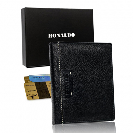 Portofele Barbati - Portofel barbati din piele naturala Ronaldo PTR-N4-TP-RON-1588