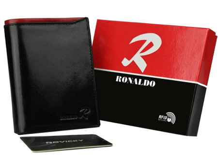  Portfele i spinki na banknoty - Portofel barbati din piele naturala Ronaldo PTR-N4-VT