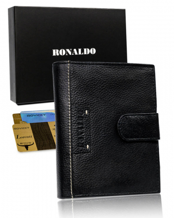 Portofele Barbati - Portofel barbati din piele naturala Ronaldo PTR-N4L-TP-RON-1595