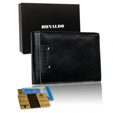 Portofele Barbati - Portofel barbati din piele naturala Ronaldo PTR-N992-TP-RON