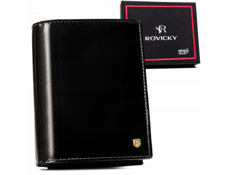  Breloczki - Portofel barbati din piele naturala Rovicky PTR-22313-VT-RVT