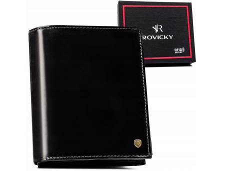  Breloczki - Portofel barbati din piele naturala Rovicky PTR-22314-RVT-2978