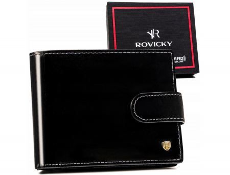  Breloczki - Portofel barbati din piele naturala Rovicky PTR-22319L-RVT-3029