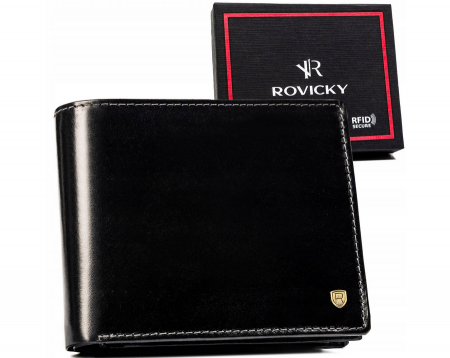  Breloczki - Portofel barbati din piele naturala Rovicky PTR-22323-VT-RVT