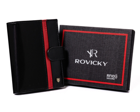  Portfele i spinki na banknoty - Portofel barbati din piele naturala Rovicky PTR-N575L-RVTP-3081