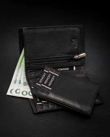 Portofel barbati din piele naturala Rovicky PTR-N74-PZ-CCR-RFID-BLAC [5]