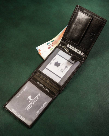 Portofel barbati din piele naturala Rovicky PTR-N992-CMC [5]