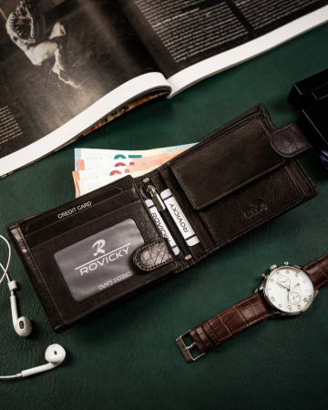 Portofel barbati din piele naturala Rovicky PTR-N992L-CMC [4]