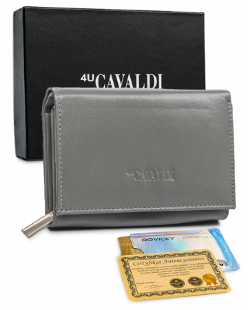 Oferte Speciale - Portofel dama din piele naturala Cavaldi PTR-RD-02-GCL-7000