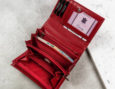 Portofel dama din piele naturala Cavaldi PTR-RD-22-GCL-0900 [5]