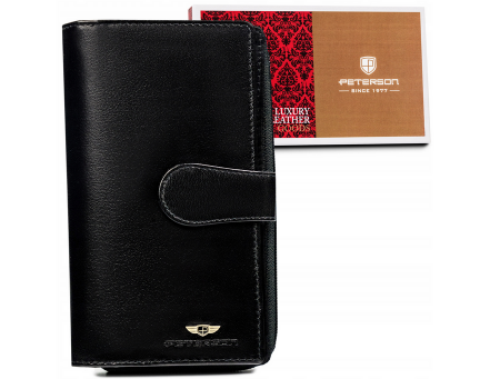  Torebki, portfele i etui  - Portofel dama din piele naturala Peterson PTR-PTN 2519-BO-6723