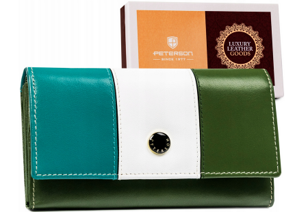Oferte Speciale - Portofel dama din piele naturala Peterson PTR-PTN RD-08-GCL-S-3805