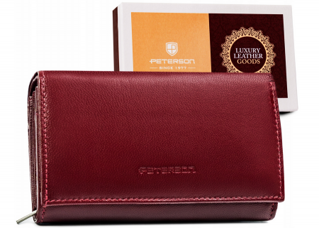 Portofele Dama - Portofel dama din piele naturala Peterson PTR-PTN RD-22-GCL