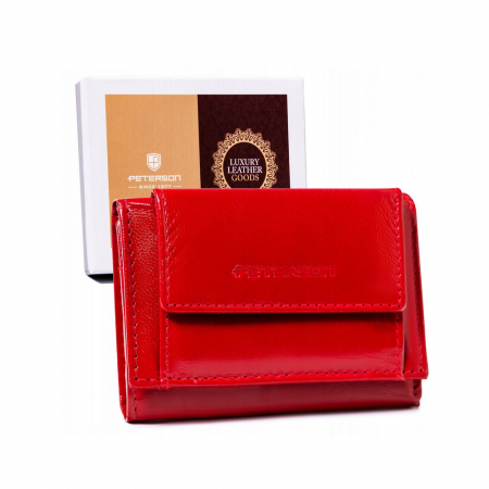 Portofele Dama - Portofel dama din piele naturala Peterson PTR-PTN RD-AL5617-GCL-RE