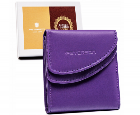 Portofele Dama - Portofel dama din piele naturala Peterson PTR-PTN RD-N08G-MCL-4482
