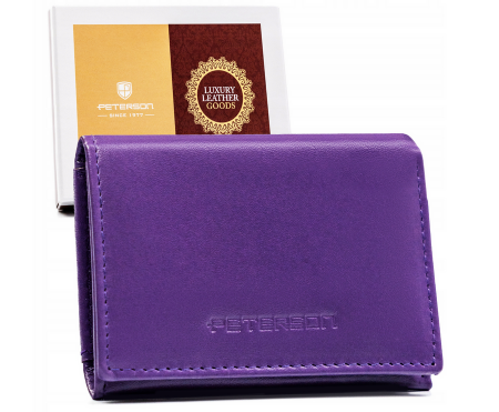 Portofele Dama - Portofel dama din piele naturala Peterson PTR-PTN RD-SWZX-86-MCL