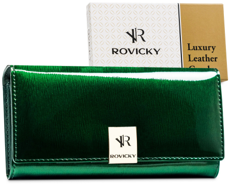  Portfele i spinki na banknoty - Portofel dama din piele naturala Rovicky PTR-RH-24A-1-SH-8209