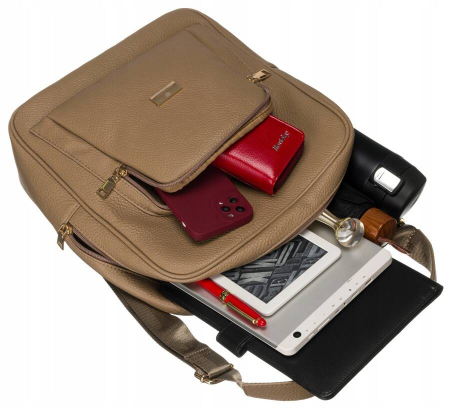Rucsac incapator de dama din piele ecologica - Peterson PTR-PTN PL-29601-6085 BE [9]