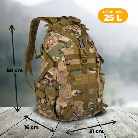 Rucsac militar ușor din material nailon - Peterson PTR-BL075-8229 CP [1]