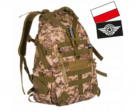 Preferintele clientilor - Genti si Rucsacuri ❤️ - Rucsac militar ușor din material nailon - Peterson BL075-9024 DESERT DI