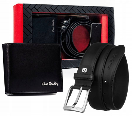 Seturi Cadou - Set cadou portofel din piele si curea barbatesti din piele naturala - Pierre Cardin PTR-ZM-PC14