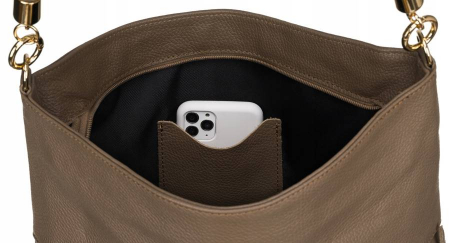 Geanta dama din piele naturala — Peterson PTR-PTN TWP-011 BEIGE [4]