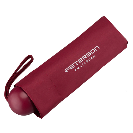 Składany mini parasol podróżny w czerwonym kolorze - Peterson [5]